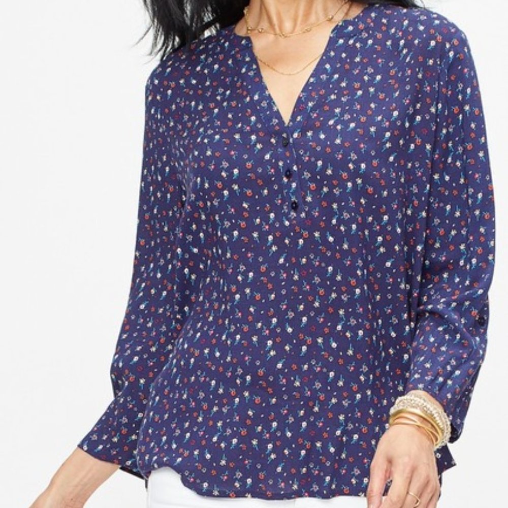 NYDJ - Henley Patterned Popover Size 2XS